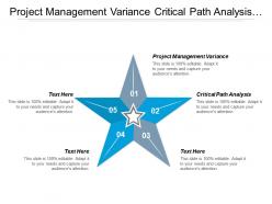 Project management variance critical path analysis online marketing cpb