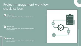 Project Management Workflow Checklist Icon