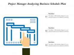 Project manager analyzing business schedule plan