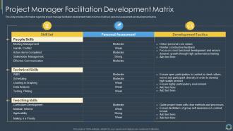 Project Manager Facilitation Development Critical Components Of Project Management IT
