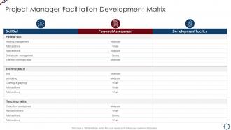 Project Manager Facilitation Development Project Management Professional Tools