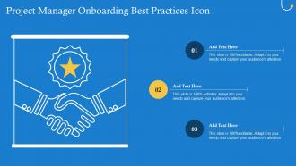 Project Manager Onboarding Best Practices Icon