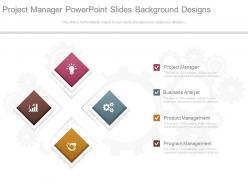 Project Manager Powerpoint Slides Background Designs