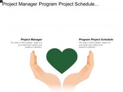 Project manager program project schedule construction contract management