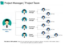 Project manager project team ppt design