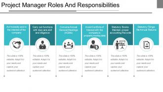 Project manager roles and responsibilities ppt images
