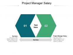 Project manager salary ppt powerpoint presentation portfolio gridlines cpb