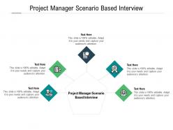 Project manager scenario based interview ppt powerpoint presentation portfolio slide cpb