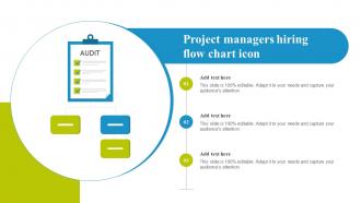Project Managers Hiring Flow Chart Icon