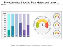 Project metrics showing four meters and levels of projects