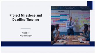 Project Milestone And Deadline Timeline PPT Template AT