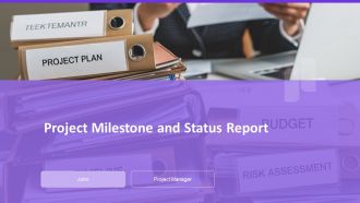 Project Milestone And Status Report PPT Information AT