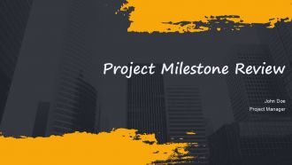 Project Milestone Review PPT Mockup AT