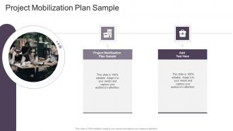 Project Mobilization Plan Sample In Powerpoint And Google Slides Cpb