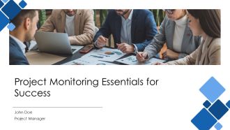 Project Monitoring Essentials For Success PPT Template AT