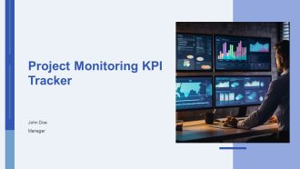 Project Monitoring KPI Tracker PPT Sample AT