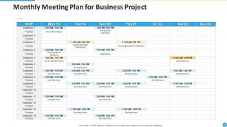 Project monthly plan powerpoint ppt template bundles