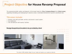Project Objective For House Revamp Proposal Ppt Powerpoint Presentation Slides Pictures