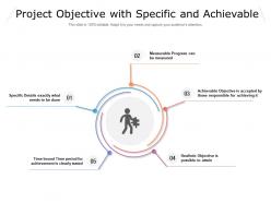 Project objective with specific and achievable