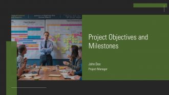 Project Objectives And Milestones PPT Slides AT