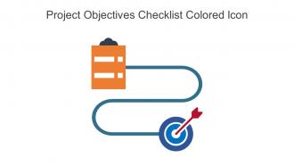 Project Objectives Checklist Colored Icon In Powerpoint Pptx Png And Editable Eps Format