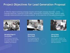 Project Objectives For Lead Generation Proposal Ppt Powerpoint Ideas
