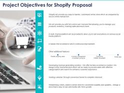 Project objectives for shopify proposal ppt powerpoint presentation visual