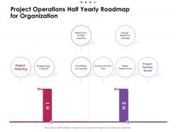 Project operations half yearly roadmap for organization