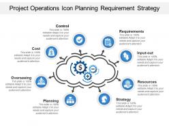 Project Operations Icon Planning Requirement Strategy
