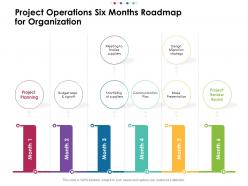 Project operations six months roadmap for organization