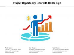 Project opportunity icon with dollar sign