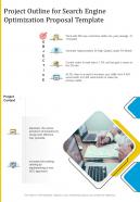 Project Outline For Search Engine Optimization Proposal Template One Pager Sample Example Document