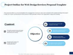Project outline for web design services proposal template ppt powerpoint outline