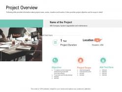 Project overview project management team building ppt rules