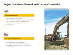 Project overview sitework and concrete foundation ppt powerpoint styles master