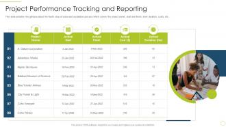 Project performance tracking and reporting approach avoidance theory