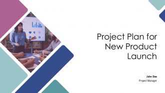Project Plan For New Product Launch PPT Mockup AT