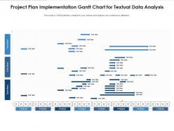 Project Plan Implementation Gantt Chart For Textual Data Analysis