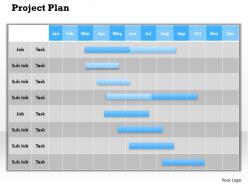 Project plan powerpoint template slide
