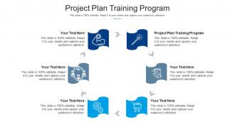 Project plan training program ppt powerpoint presentation model shapes cpb