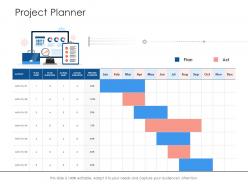 Project Planner Project Strategy Process Scope And Schedule Ppt Visual Aids Pictures