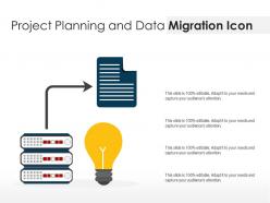 Project planning and data migration icon