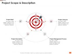 Project planning and governance project scope and description ppt powerpoint deck