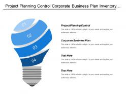 Project planning control corporate business plan inventory costing