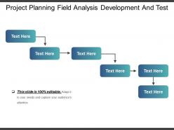 Project Planning Field Analysis Development And Test
