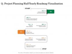 Project planning half yearly roadmap visualization