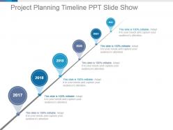 Project planning timeline ppt slide show