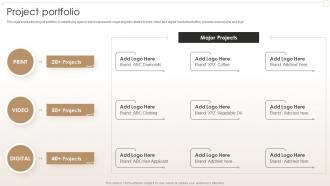 Project Portfolio Creative Agency Company Profile Ppt Slides Graphics Download
