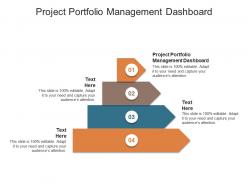 Project portfolio management dashboard ppt powerpoint presentation model graphics template cpb
