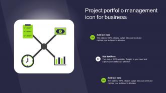 Project Portfolio Management Icon For Business